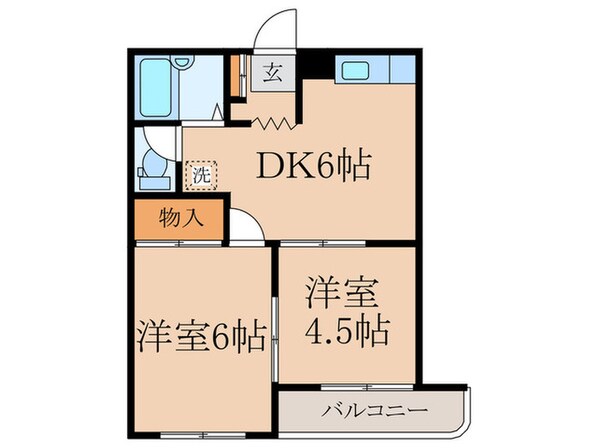 ヴィラ泉の物件間取画像